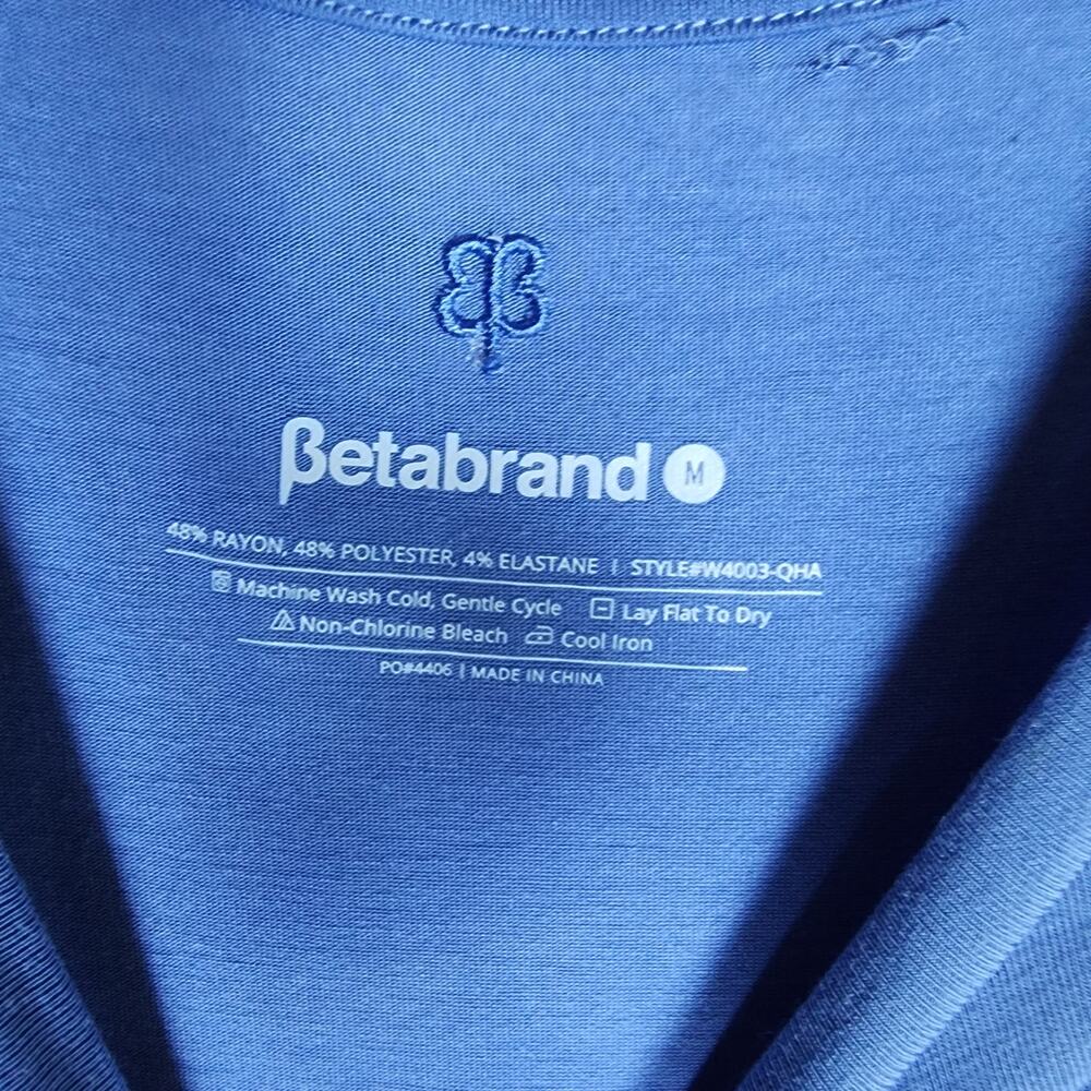 BetaBrand Knot Jersey Dress in Quiet Harbor (Blue) Size Medium - Picture 8 of 9